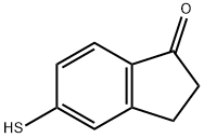 1H-Inden-1-one, 2,3-dihydro-5-mercapto- Structure