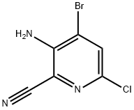 2-Pyridinecarbonitrile, 3-amino-4-bromo-6-chloro- Struktur