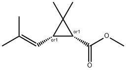 methyl 3-((1Z)-2-methylprop-1-enyl)-2,2-dimethylcyclopropanecarboxylate (20:80) Struktur