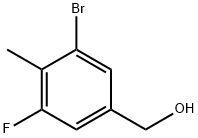 3-bromo-5-fluoro-4-methylbenzyl alcohol Struktur