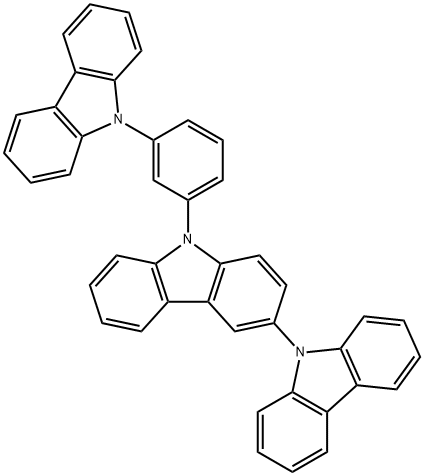 3,9'-Bi-9H-carbazole, 9-[3-(9H-carbazol-9-yl)phenyl]- Struktur