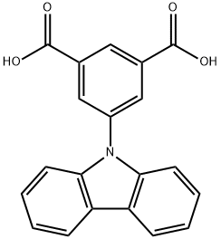 5-(9H-咔唑-9-基)間苯二甲酸, 1800465-14-8, 結(jié)構(gòu)式