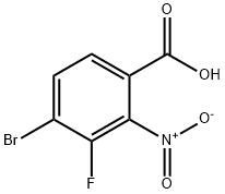 Benzoic acid, 4-bromo-3-fluoro-2-nitro- Struktur