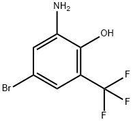 Phenol, 2-amino-4-bromo-6-(trifluoromethyl)- Struktur