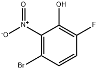 3-Bromo-6-fluoro-2-nitrophenol Struktur