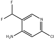 4-Pyridinamine, 2-chloro-5-(difluoromethyl)- Struktur