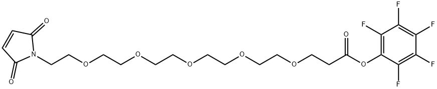 Mal-PEG5-PFP Struktur