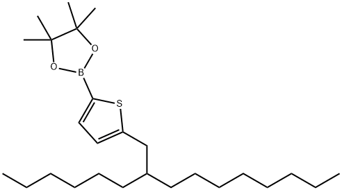 1,3,2-Dioxaborolane, 2-[5-(2-hexyldecyl)-2-thienyl]-4,4,5,5-tetramethyl- Struktur