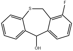 Dibenzo[b,e]thiepin-11-ol, 7-fluoro-6,11-dihydro- Struktur