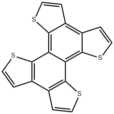 Naphtho[1,2-b:4,3-b':5,6-b'':8,7-b''']tetrathiophene Struktur