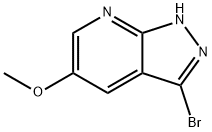 1H-Pyrazolo[3,4-b]pyridine, 3-bromo-5-methoxy- Struktur