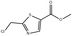 5-Thiazolecarboxylic acid, 2-(chloromethyl)-, methyl ester Struktur