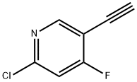 Pyridine, 2-chloro-5-ethynyl-4-fluoro- Struktur