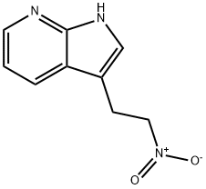 1H-Pyrrolo[2,3-b]pyridine, 3-(2-nitroethyl)- Struktur