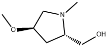 2-Pyrrolidinemethanol, 4-methoxy-1-methyl-, (2S,4R)- Struktur