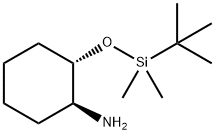 Cyclohexanamine, 2-[[(1,1-dimethylethyl)dimethylsilyl]oxy]-, (1S,2S)- Struktur