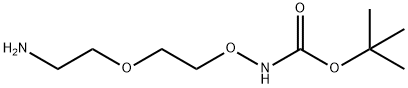 t-Boc-Aminooxy-PEG1-amine Struktur