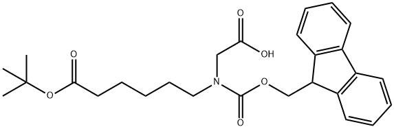 Hexanoic acid, 6-[(carboxymethyl)[(9H-fluoren-9-ylmethoxy)carbonyl]amino]-, 1-(1,1-dimethylethyl) ester