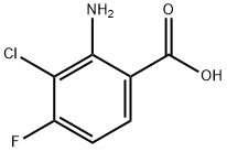 Benzoic acid, 2-amino-3-chloro-4-fluoro- Struktur