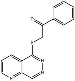 α-[(Pyrido[3,4-d]pyridazin-5-yl)thio]acetophenone Struktur