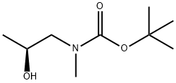 tert-butyl N-[(2S)-2-hydroxypropyl]-N-methylcarbamate Struktur