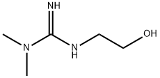 Guanidine, N'-(2-hydroxyethyl)-N,N-dimethyl- Struktur