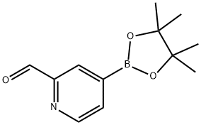 2-Pyridinecarboxaldehyde, 4-(4,4,5,5-tetramethyl-1,3,2-dioxaborolan-2-yl)- Struktur