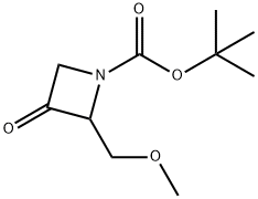 tert-butyl 2-(methoxymethyl)-3-oxoazetidine-1-carboxylate Struktur