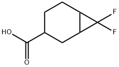 7,7-difluorobicyclo[4.1.0]heptane-3-carboxylic acid Struktur