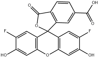 Oregon Green 488 carboxylic acid 6-isomer Struktur