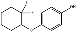 Phenol, 4-[(2,2-difluorocyclohexyl)oxy]- Struktur