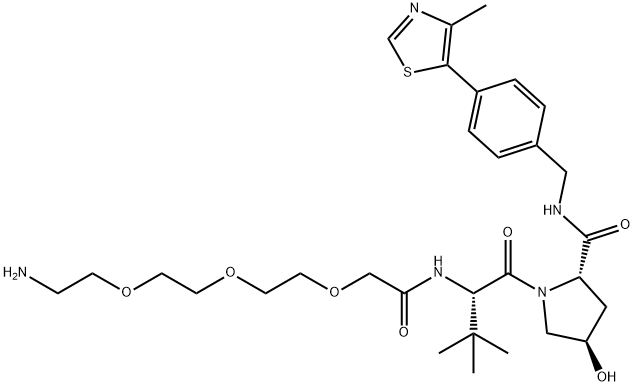 E3 ligase Ligand-Linker Conjugates 5 Free Base Struktur