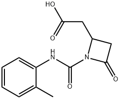 2-Azetidineacetic acid, 1-[[(2-methylphenyl)amino]carbonyl]-4-oxo- Struktur