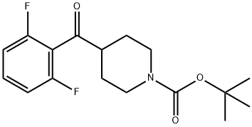 tert-Butyl 4-[(2,6-difluorophenyl)carbonyl]piperidine-1-carboxylate Struktur