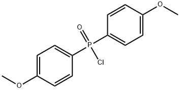 Phosphinic chloride, P,P-bis(4-methoxyphenyl)- Struktur