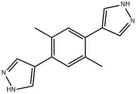 4,4'-(5'-(4-(1H-pyrazol-4-yl)phenyl)-[1,1':3',1''-terphenyl]-4,4''-diyl)bis(1H-pyrazole) Struktur