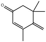 2-Cyclohexen-1-one, 3,5,5-trimethyl-4-methylene- Struktur