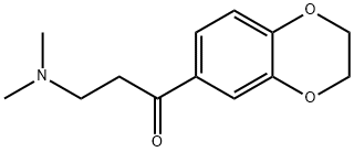 1-Propanone, 1-(2,3-dihydro-1,4-benzodioxin-6-yl)-3-(dimethylamino)- Struktur