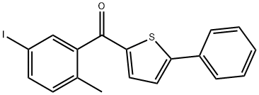 Methanone, (5-iodo-2-methylphenyl)(5-phenyl-2-thienyl)- Struktur