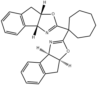 (3aR,3'aR,8aS,8'aS)-2,2'-Cyclohexylidenebis[3a,8a-dihydro-8H-indeno[1,2-d]oxazole Struktur