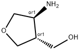 trans-(4-Amino-tetrahydro-furan-3-yl)-methanol Struktur