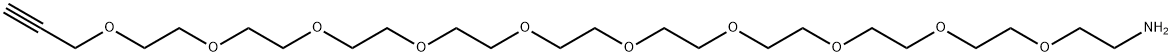 Propargyl-PEG10-amine Struktur