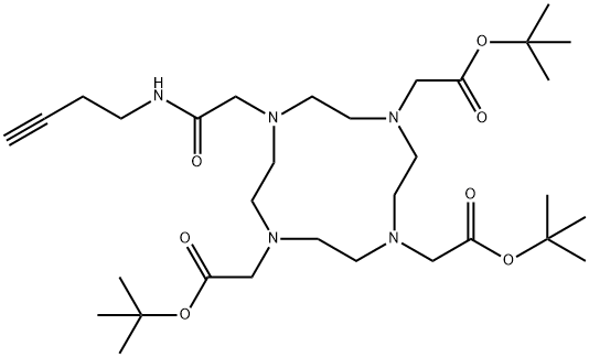 Butyne-DOTA-tris(t-butyl ester) Struktur