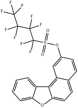 1-Butanesulfonic acid, 1,1,2,2,3,3,4,4,4-nonafluoro-, benzo[b]naphtho[1,2-d]furan-2-yl ester Struktur