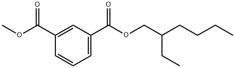 1,3-Benzenedicarboxylic acid, 1-(2-ethylhexyl) 3-methyl ester Struktur