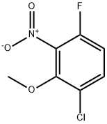 1-Chloro-4-fluoro-2-methoxy-3-nitrobenzene Struktur