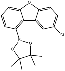 Dibenzofuran, 8-chloro-1-(4,4,5,5-tetramethyl-1,3,2-dioxaborolan-2-yl)- Struktur