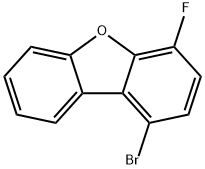 1-bromo-4-fluoro-Dibenzofuran Struktur