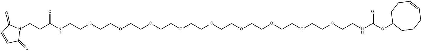 TCO-PEG9-maleimide Struktur