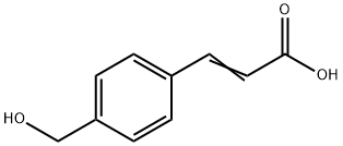 2-Propenoic acid, 3-[4-(hydroxymethyl)phenyl]- Struktur